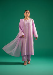 Costume 3 pièces brodé lilas – Prêt-à-porter de luxe pakistanais