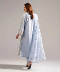 PBS26-624 Ensemble 3 Pièces en Satin de Coton Brodé
