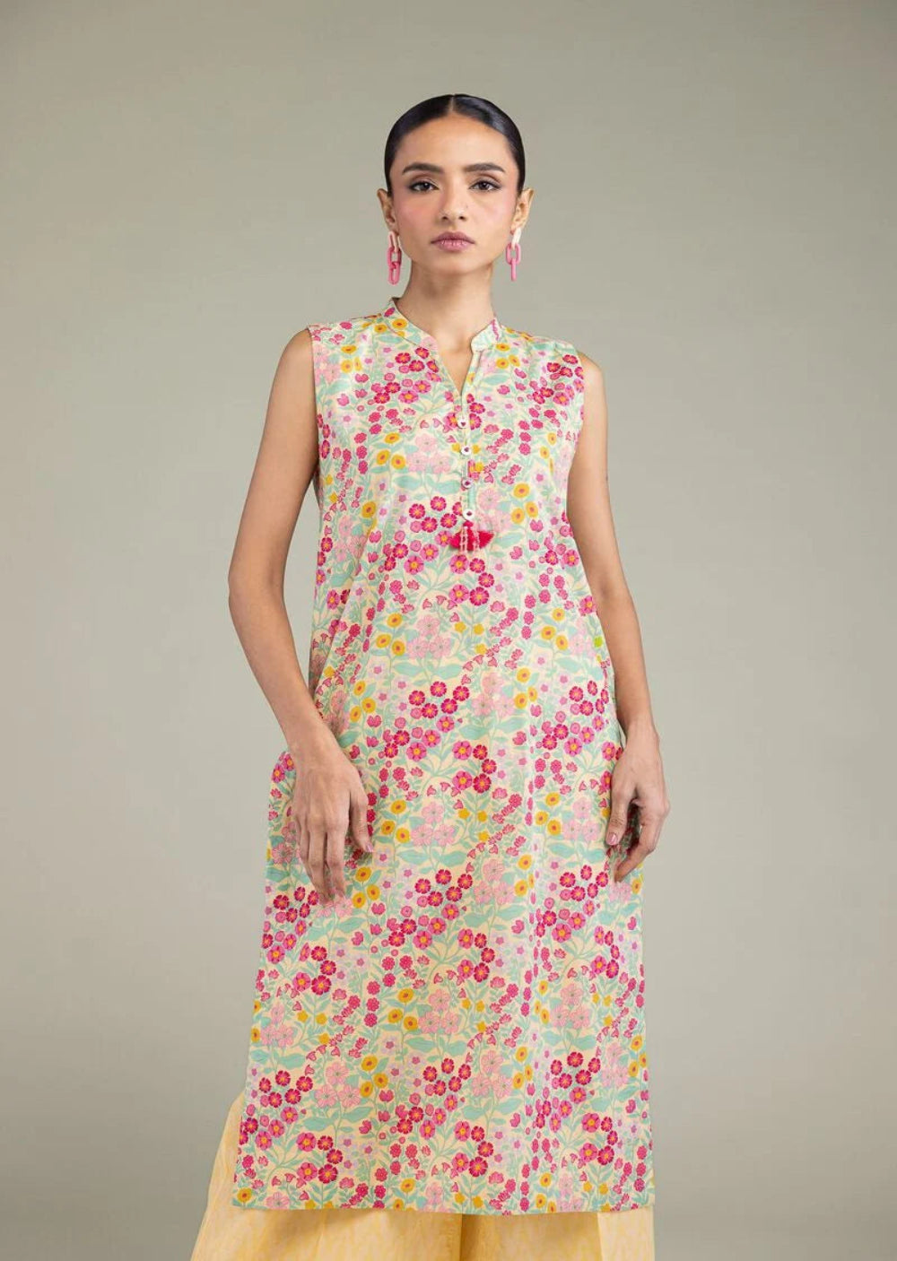 KHD-FLK-SL-001 Long Sleeveless Kurta