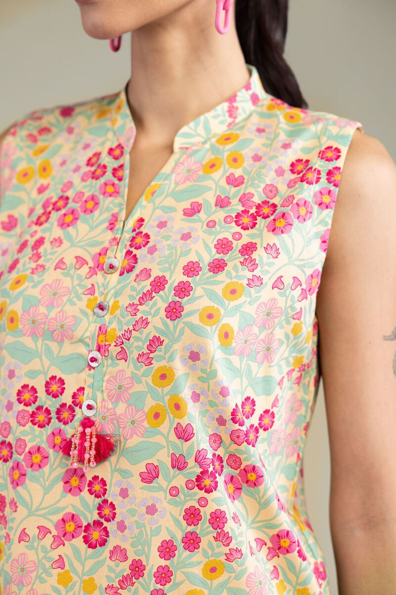 KHD-FLK-SL-001 Long Sleeveless Kurta