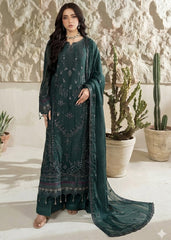 AARZU 7 – Emerald Green Embroidered 3-Piece Suit