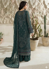 AARZU 7 – Emerald Green Embroidered 3-Piece Suit