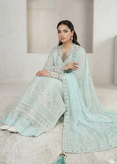 AARZU 8 – Mint Green Embroidered 3-Piece Suit
