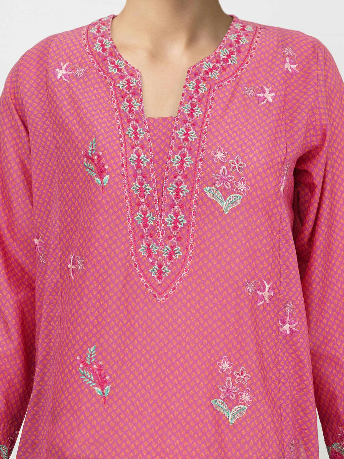 SML-489- 2 Piece Lawn Suit- Embroidered (Pret)