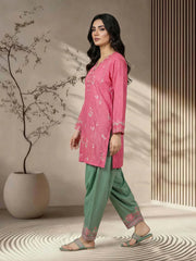 SML-489- 2 Piece Lawn Suit- Embroidered (Pret)