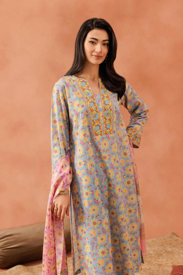 KFE25-96- 3 Piece - Printed Suit - KFE25-96