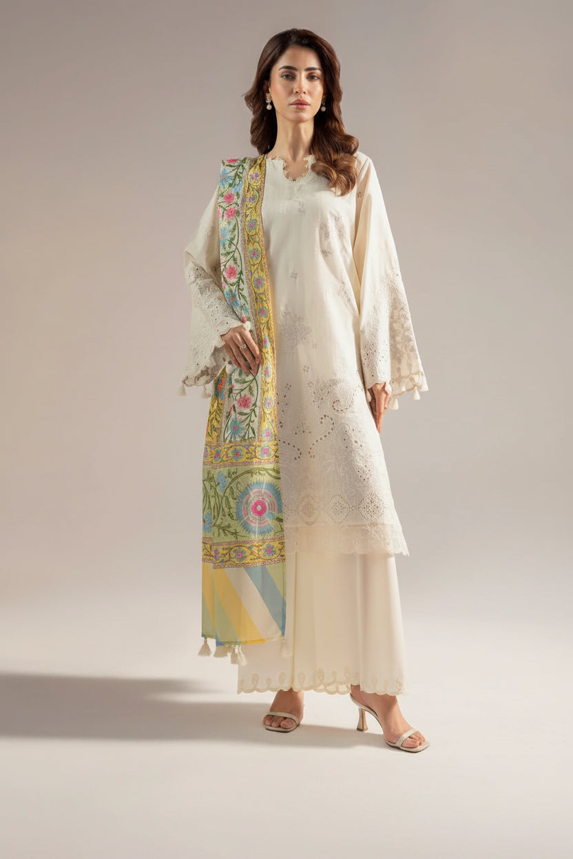 DPT-6226- Printed Lawn Dupatta