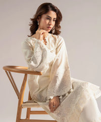 IVY-6226 -2 Piece - Embroidered Cotton Suit