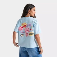Women's Unlike Humans Patch Boxy T-Shirt