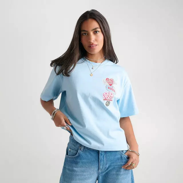 Women's Unlike Humans Patch Boxy T-Shirt