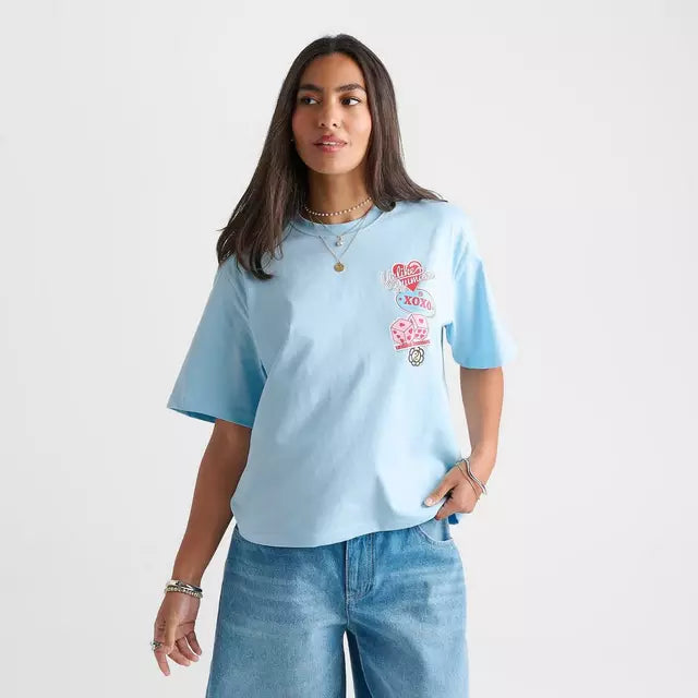 Women's Unlike Humans Patch Boxy T-Shirt